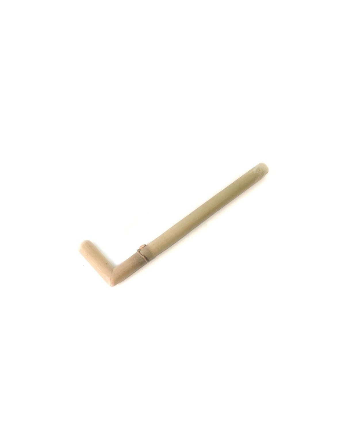 Tepi court – applicateur simple en bambou – tube à extrémité courte coudée