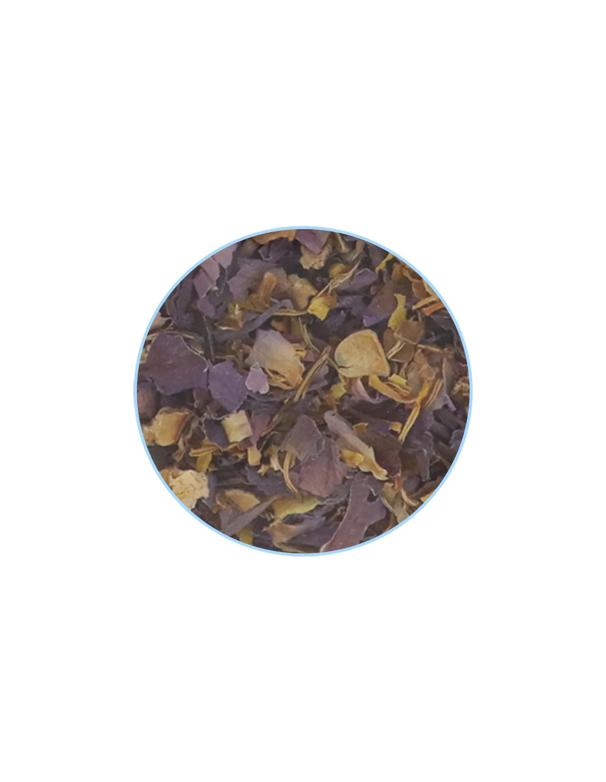 Fleur de lotus bleu – Indian Elements – fleurs séchées en morceaux, gros plan