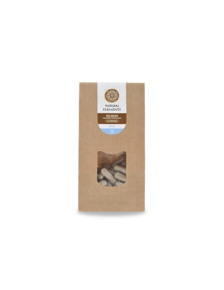 Valériane – sachet kraft Indian Elements à fenêtre, gélules visibles