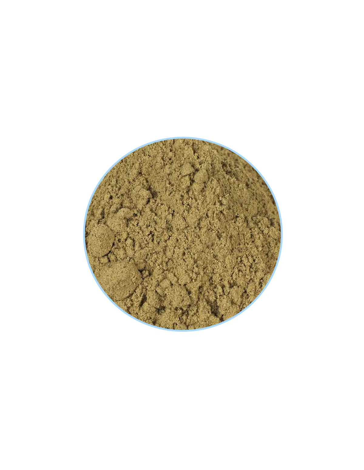 Valériane – poudre brun-vert, gros plan