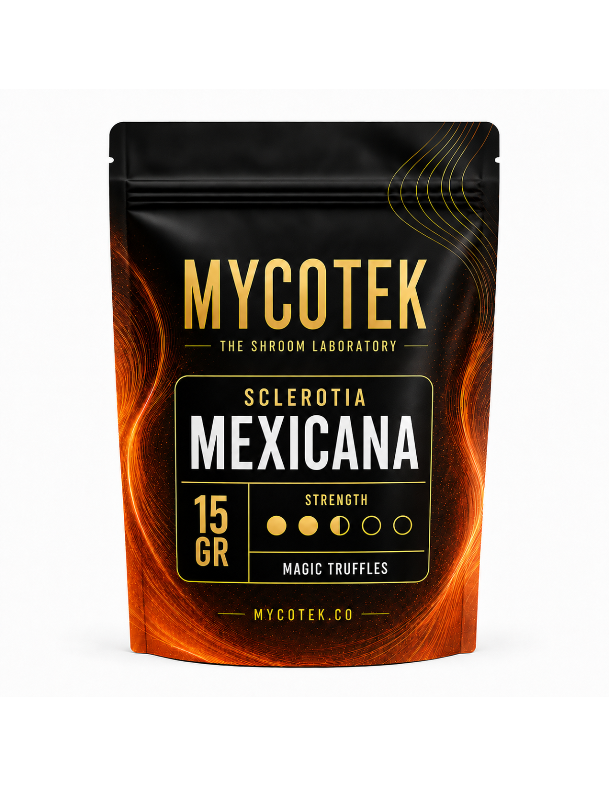 Truffes magiques Psilocybe Mexicana – Mycotek – sachet de 15 g, face avant
