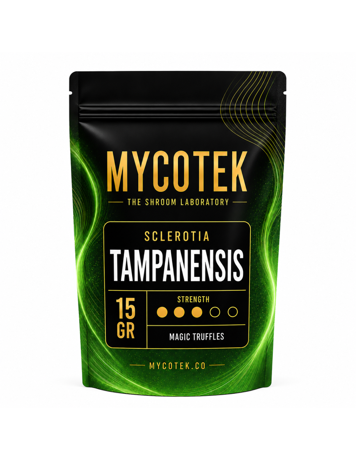 Truffes magiques Psilocybe Tampanensis – Mycotek – sachet de 15 g, vue de face