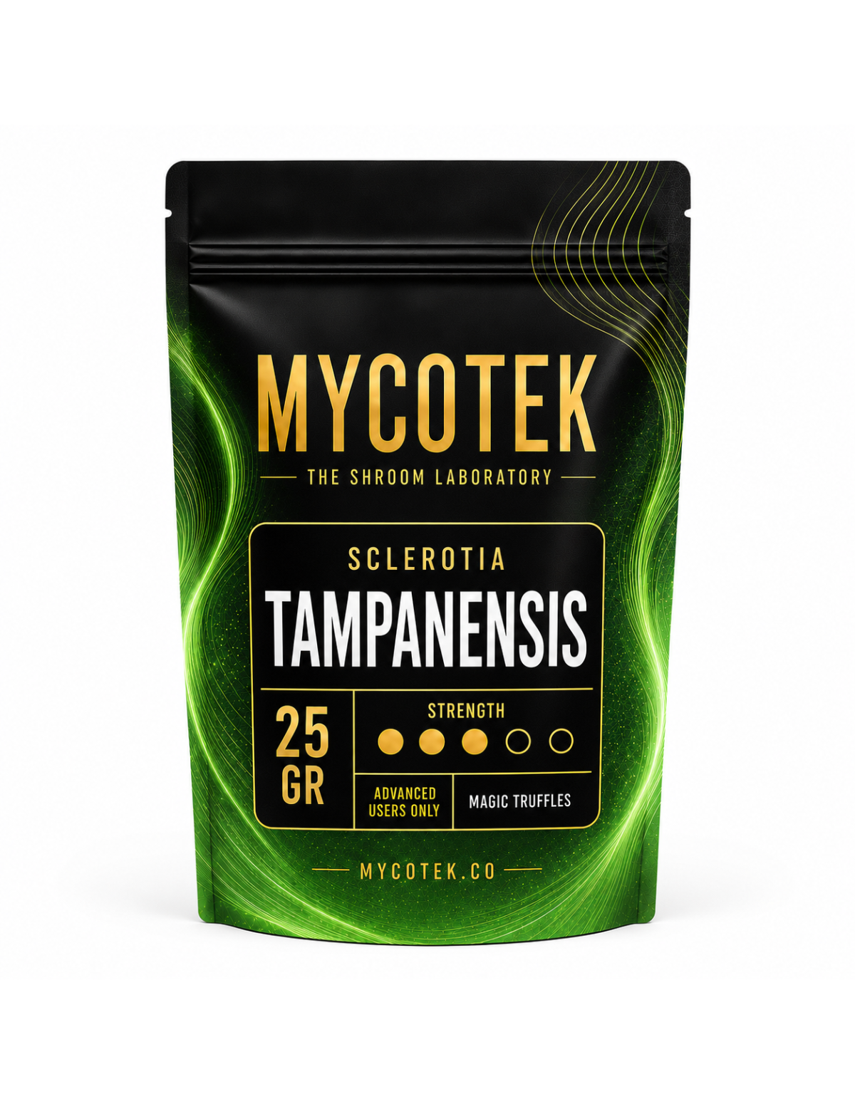 Truffes magiques Psilocybe Tampanensis – Mycotek – sachet de 25 g, vue de face