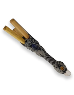 Kuripe en bambou – Crystal Double Barrel – XL