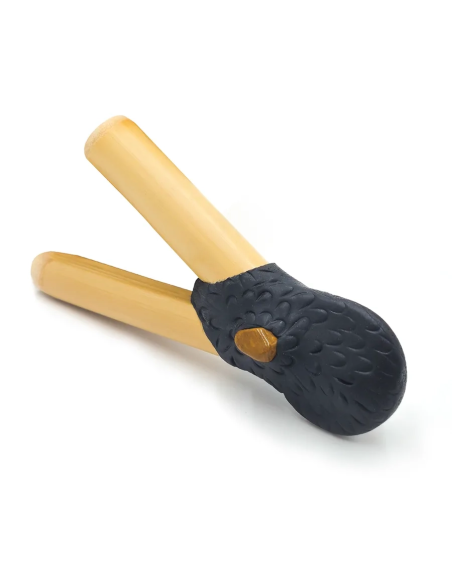 Kuripe en bambou – Hare Haux – version noire, vue d’ensemble