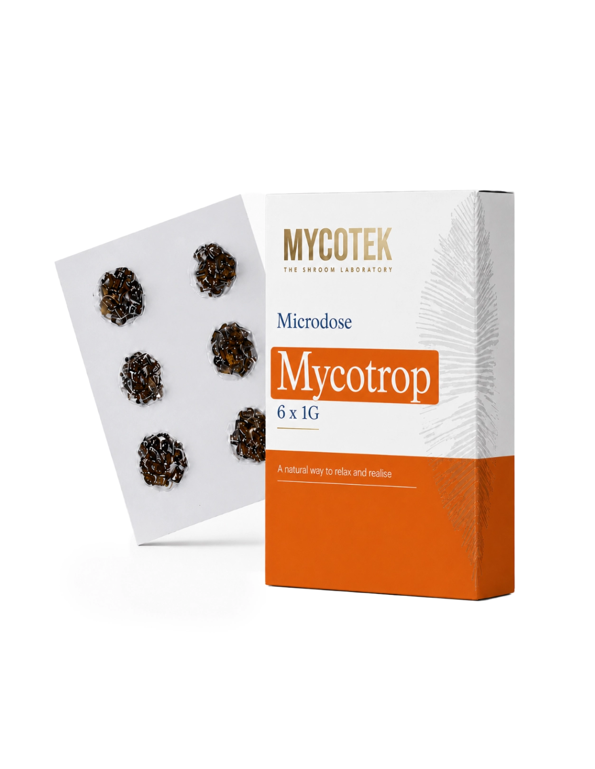 Pack microdosage Mycotrop – Mycotek, 6 × 1 g – boîte et plaquette blister
