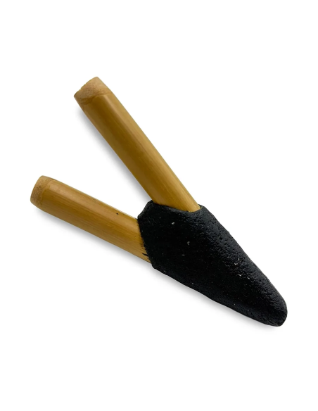 Kuripe en bambou – Simple Black – tubes en bambou et jonction noire