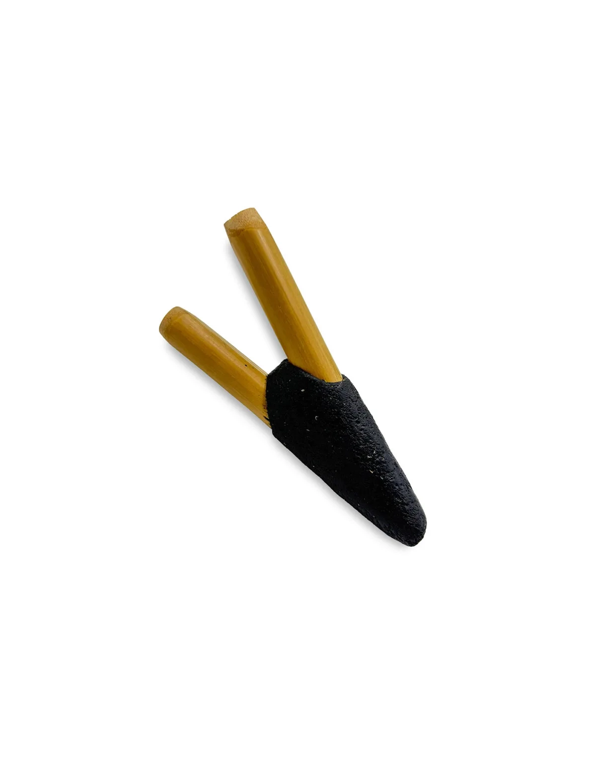 Kuripe en bambou – Simple Black – jonction noire, autre vue