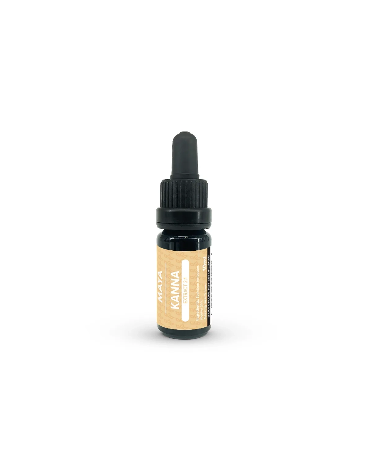 Teinture de kanna 2:1 (Sceletium tortuosum) – 10 ml – flacon compte-gouttes et son étiquette