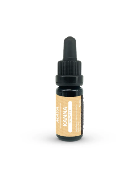 Teinture de kanna 2:1 (Sceletium tortuosum) – 10 ml – flacon compte-gouttes et son étiquette