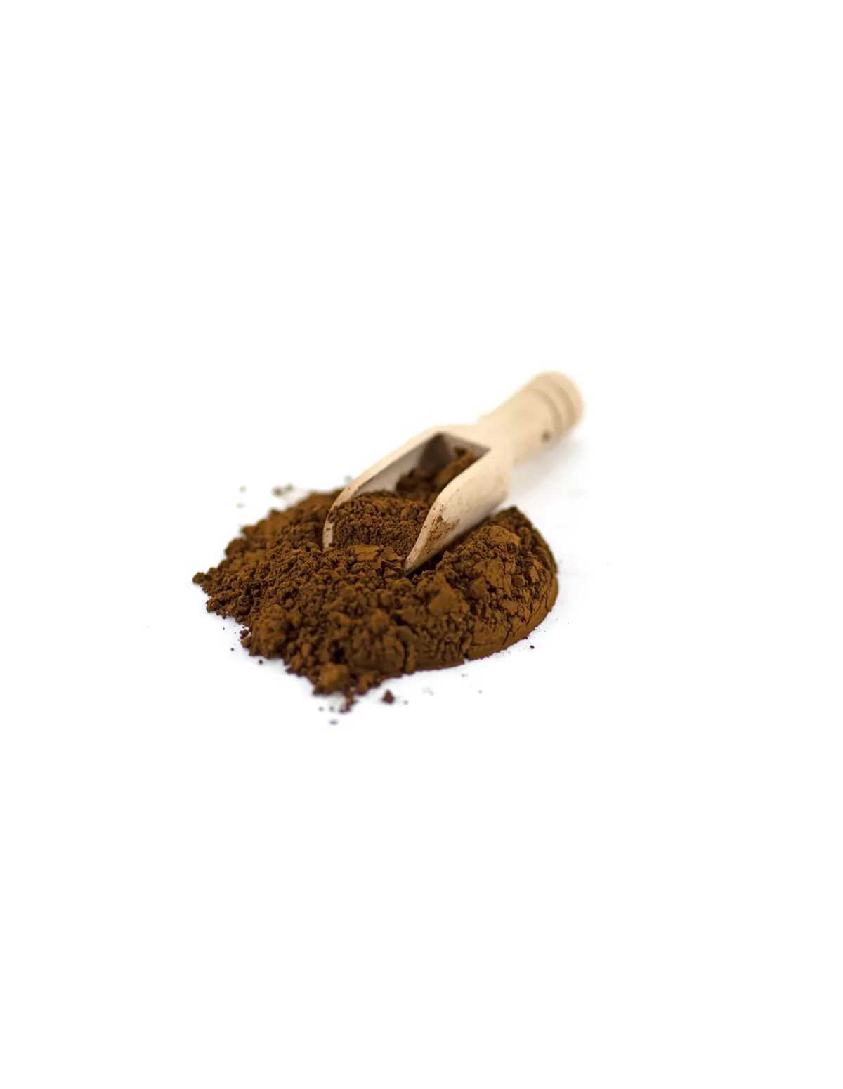 Poudre de chaga (Inonotus obliquus) – récolte sauvage, Finlande, 100 g – poudre et cuillère en bois