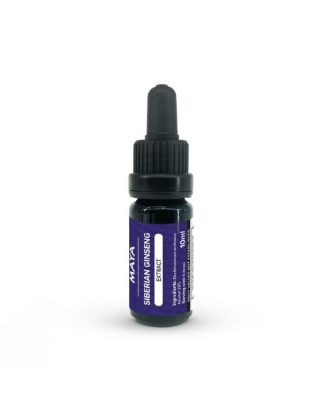 Extrait de ginseng sibérien (Eleutherococcus senticosus) – 10 ml – flacon et son étiquette