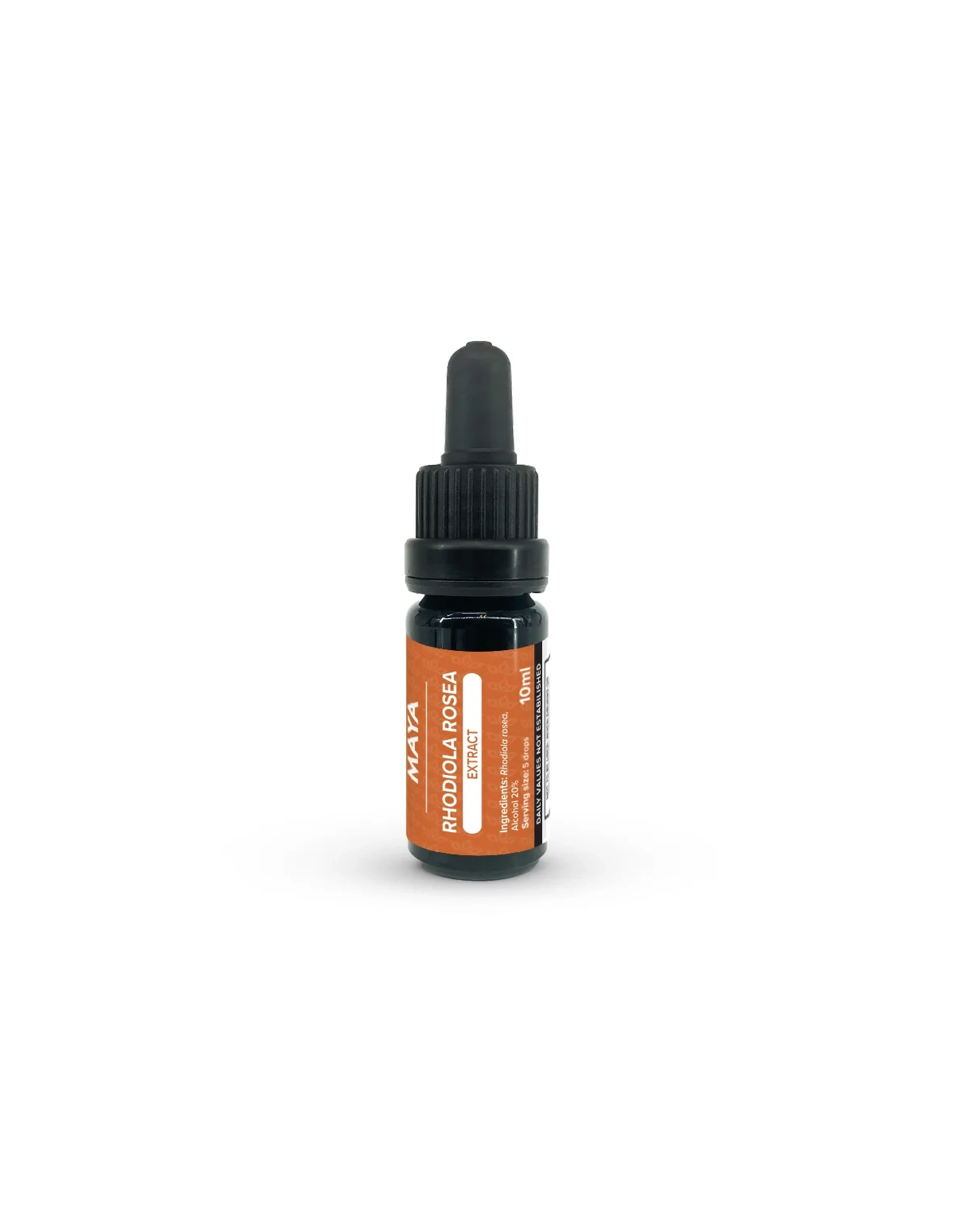 Extrait de rhodiola (Rhodiola rosea) – 10 ml – flacon compte-gouttes et son étiquette