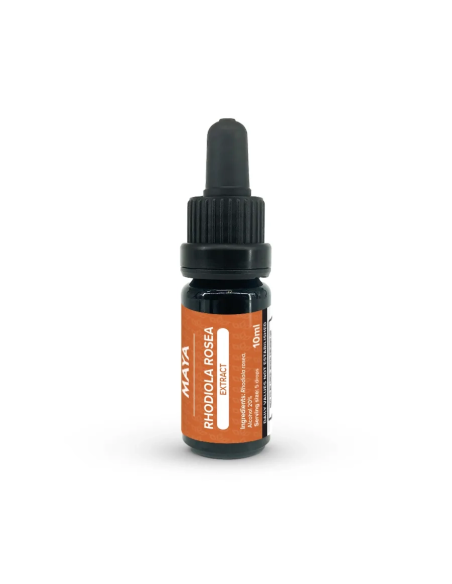 Extrait de rhodiola (Rhodiola rosea) – 10 ml – flacon compte-gouttes et son étiquette