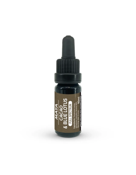 Extrait de cacao et lotus bleu, full spectrum, 10 ml – Maya – flacon