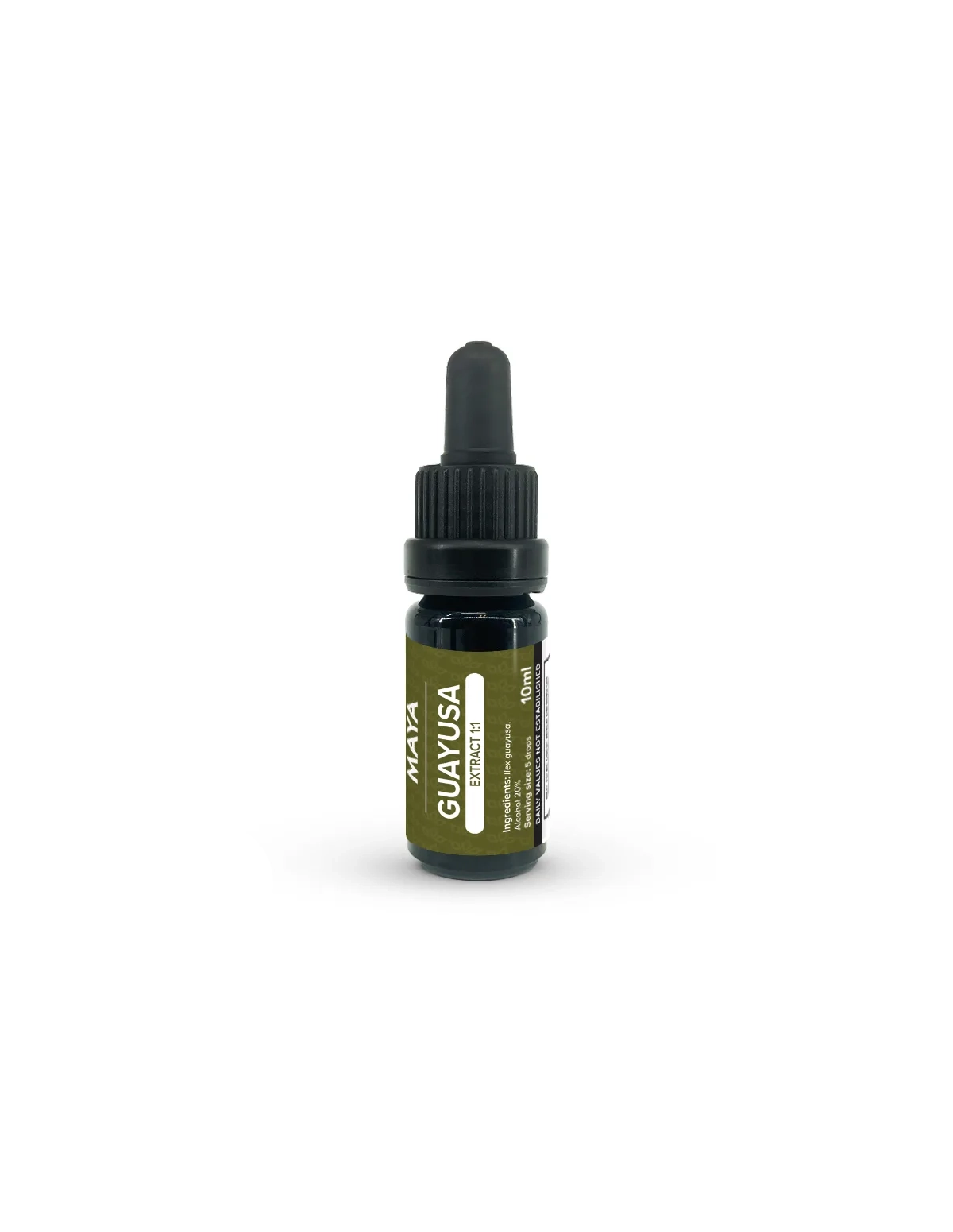 Extrait de guayusa 1:1 (Ilex guayusa) d’Équateur, 10 ml – Maya – flacon