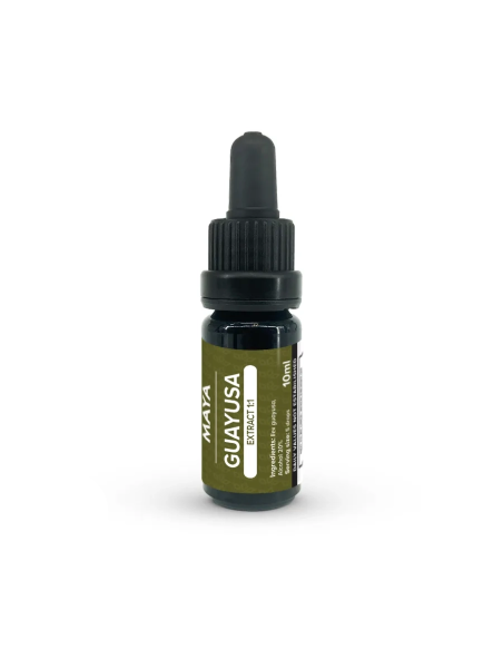 Extrait de guayusa 1:1 (Ilex guayusa) d’Équateur, 10 ml – Maya – flacon