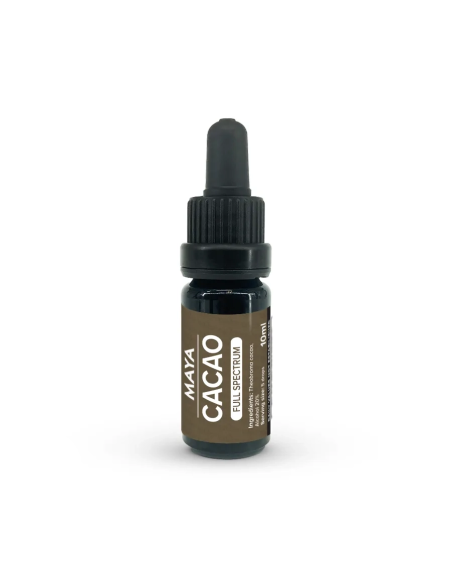 Extrait de cacao (Theobroma cacao) de Colombie – 10 ml – flacon et son étiquette