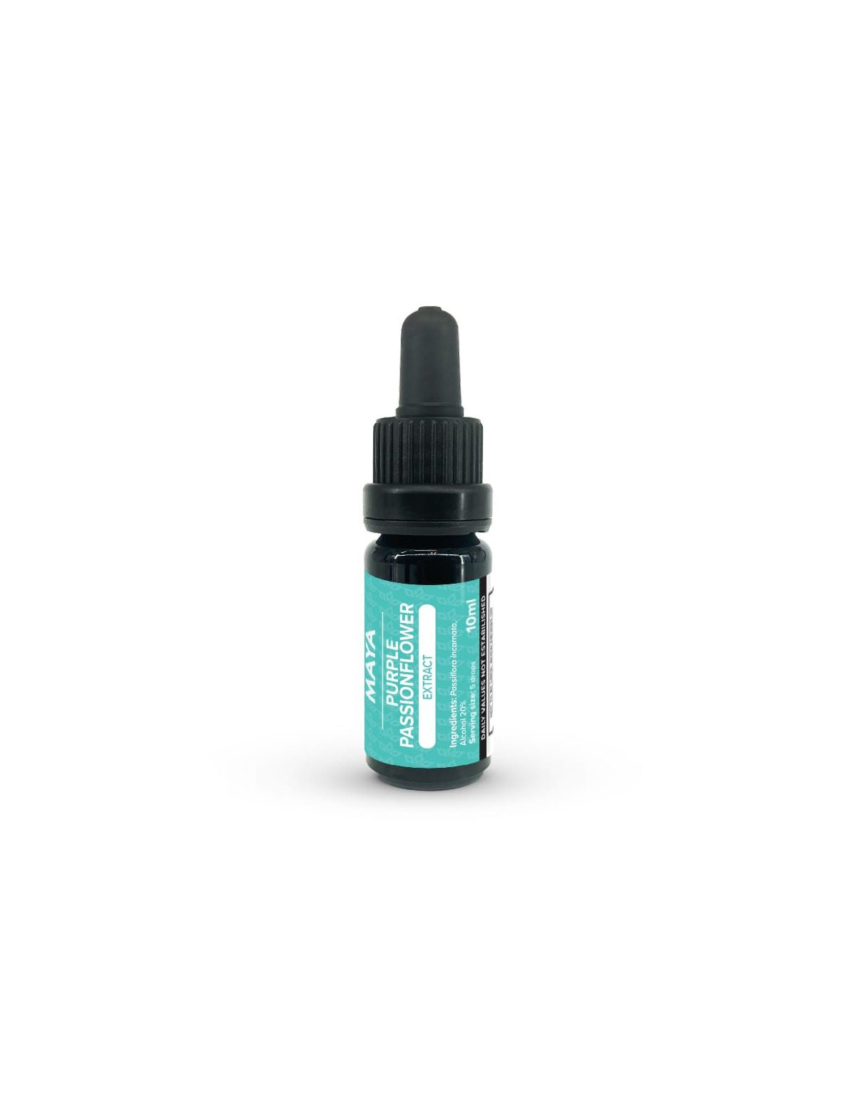 Extrait de passiflore violette (Passiflora incarnata), 10 ml – Maya – flacon compte-gouttes et étiquette