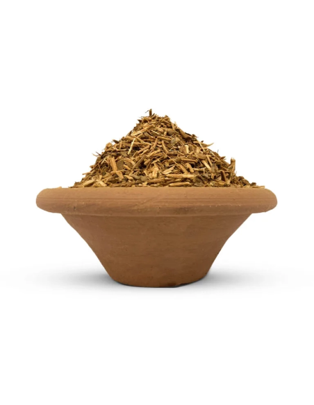 Napo Cielo (Banisteriopsis caapi) – liane finement broyée du Pérou – copeaux fins dans un bol