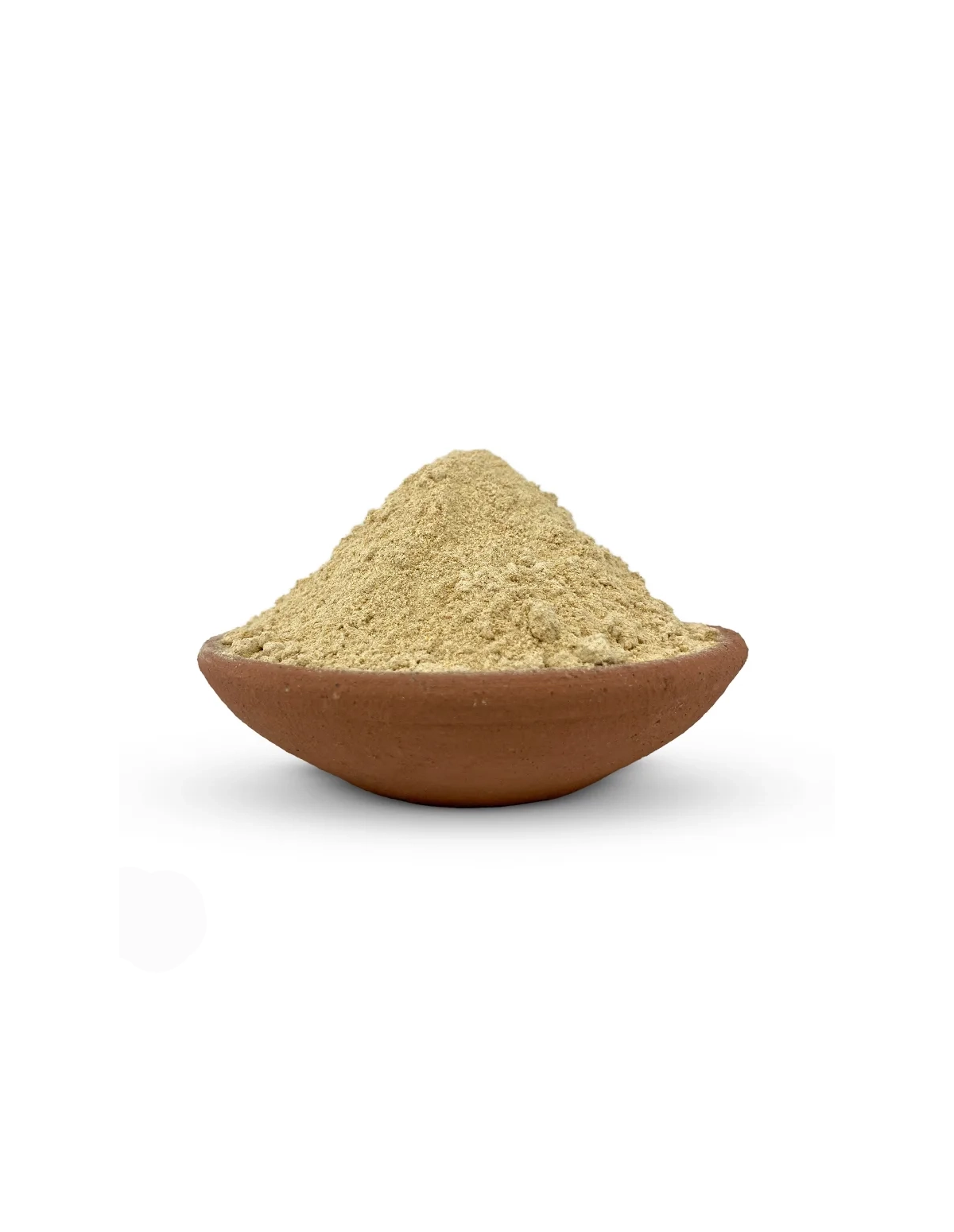 Racine de rêve africaine (Silene capensis) – poudre, Afrique du Sud – poudre dans un bol en terre cuite
