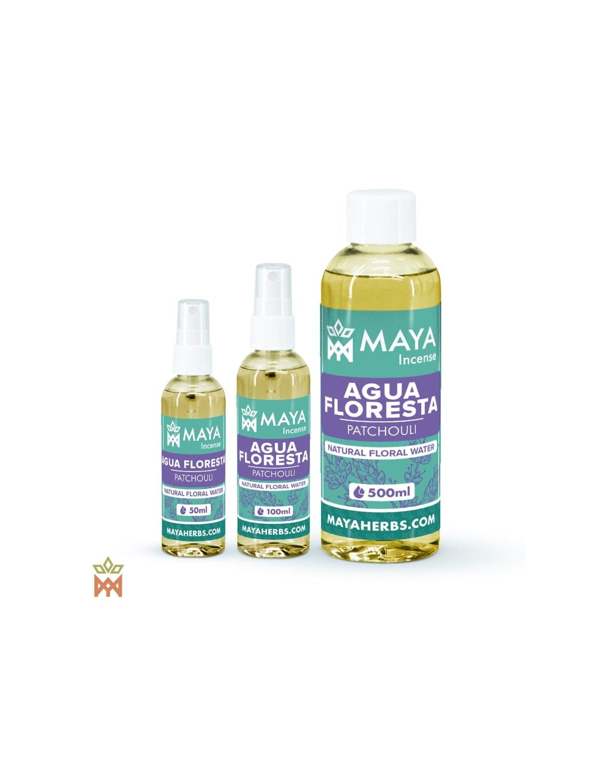 Eau florale de patchouli – Agua Floresta, Pogostemon cablin – flacons de 50, 100 et 500 ml