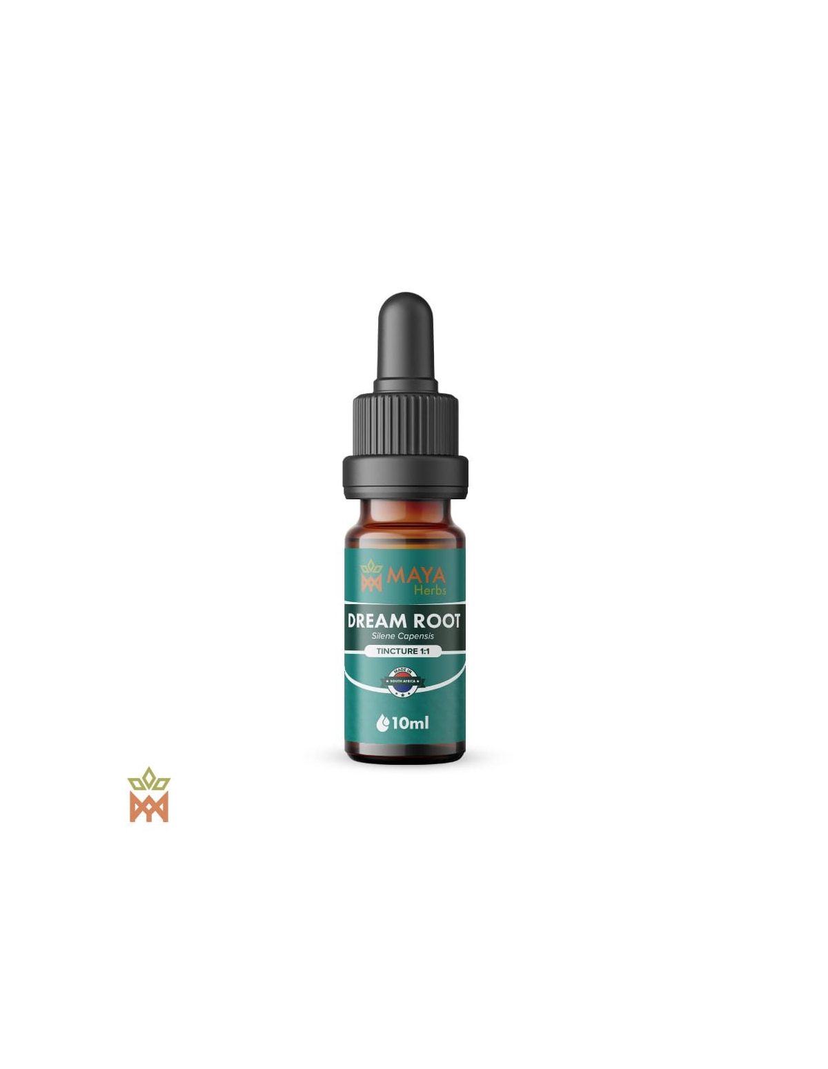 Teinture de racine des rêves (Silene capensis) – flacon compte-gouttes Maya Herbs de 10 ml, étiquette Tincture 1:1