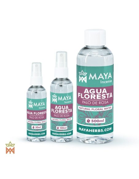 Eau florale de palo de rosa – Agua Floresta, Aniba rosaeodora – flacons de 50, 100 et 500 ml