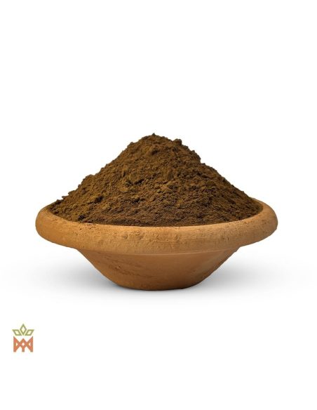 Mapacho Sabiá du Brésil – Poudre fine de feuille, Nicotiana rustica – poudre fine dans une coupelle en terre cuite