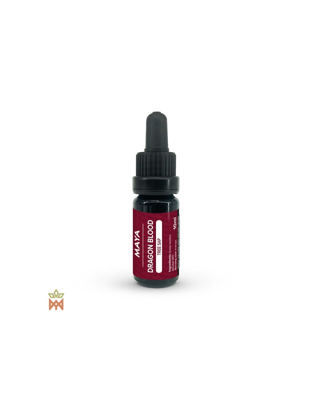 Sève de sang-de-dragon (Croton lechleri) – flacon compte-gouttes Maya de 10 ml à étiquette rouge