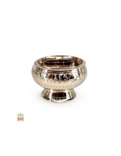 Brûle-encens moyen en métal – couvercle perforé et grille