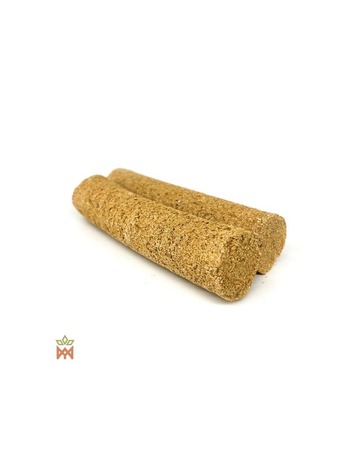 Deux barres d’encens pressées couleur sable, palo santo, caapi et chacruna, Équateur