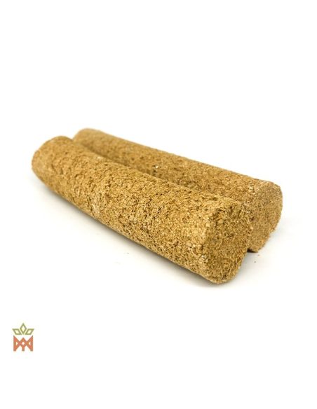 Deux barres d’encens pressées couleur sable, palo santo, caapi et chacruna, Équateur