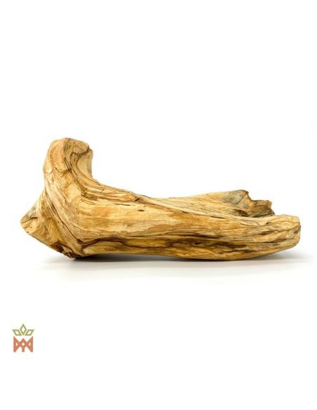 Palo santo du Pérou – Bûches de bois, Bursera graveolens – bûche irrégulière et ramifiée, vue de côté