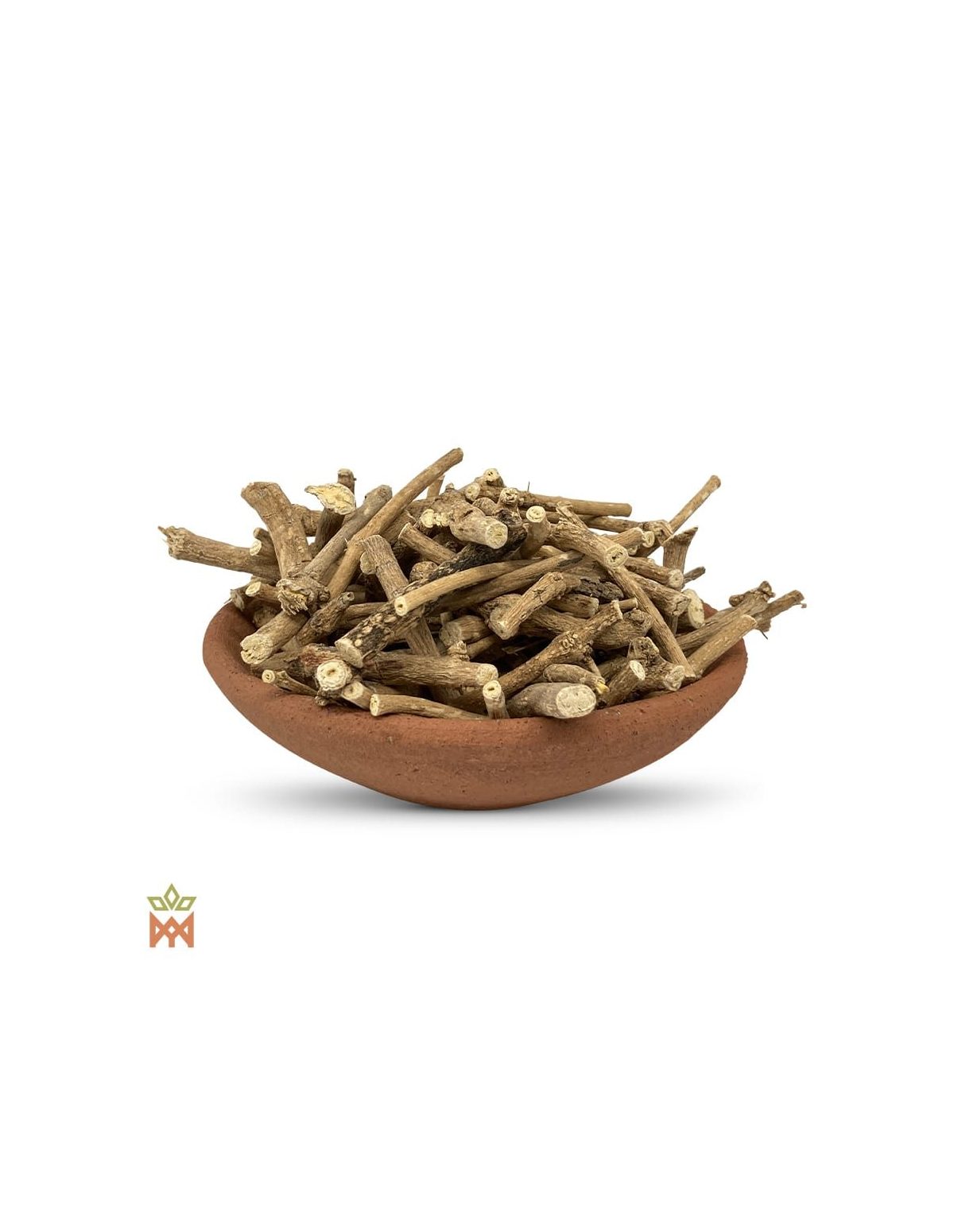 Racine des rêves (Silene capensis) – racines entières séchées dans une coupelle en terre cuite