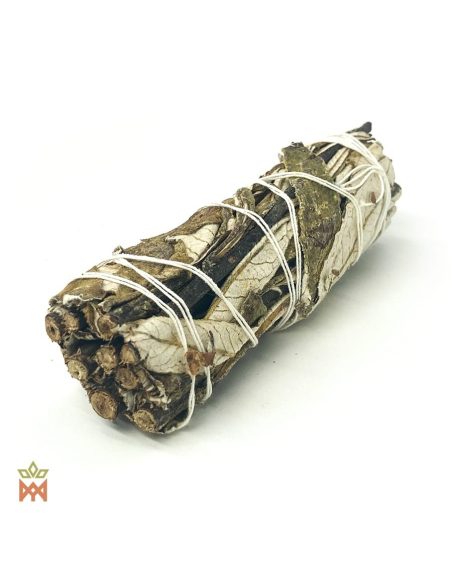 Yerba santa américaine – fagot de 30 g lié au fil blanc, vue de trois quarts