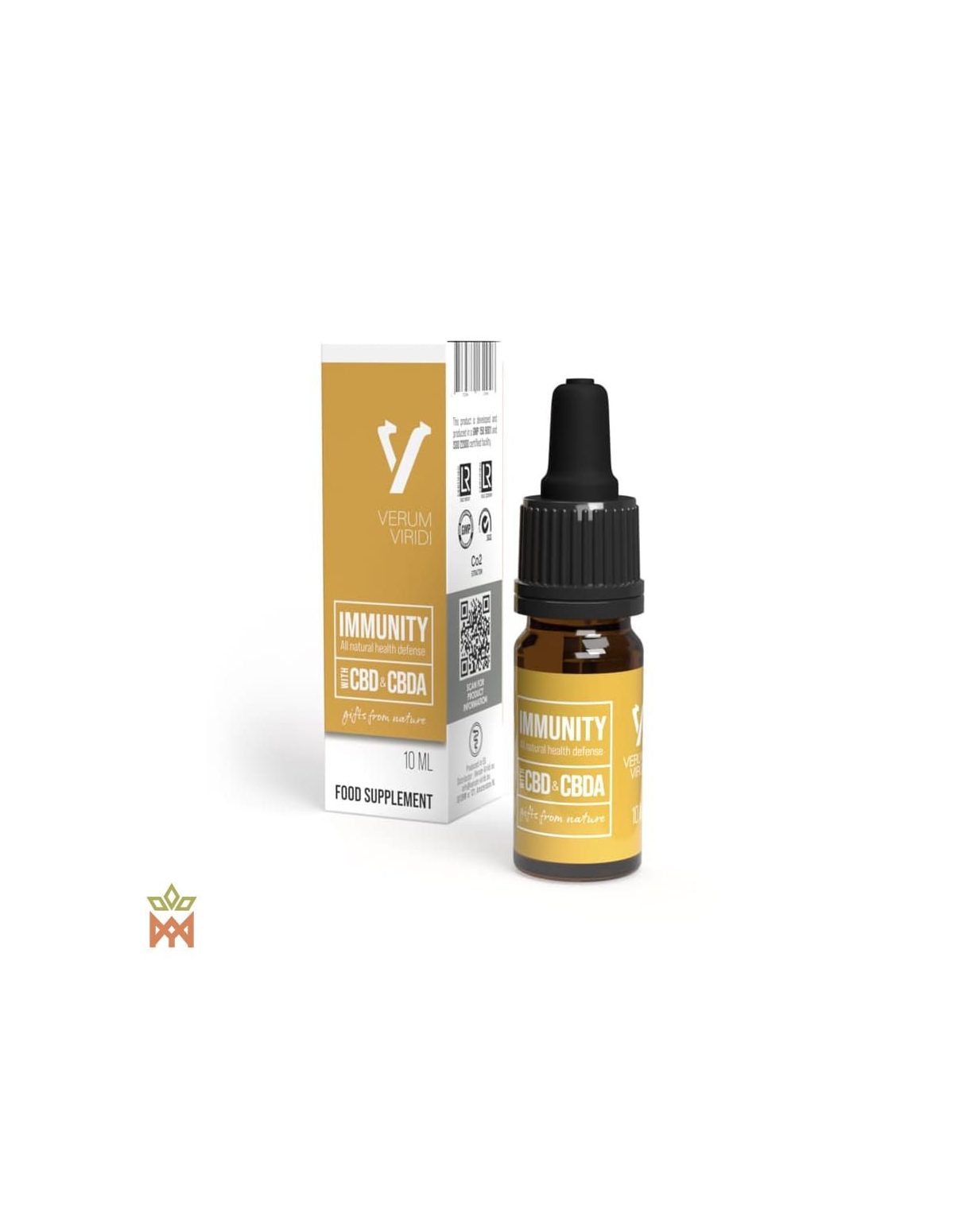 Mélange Verum Viridi à la grenade, 10 ml – étui et flacon compte-gouttes