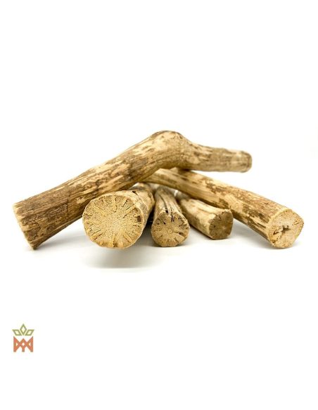 Ajo sacha du Pérou (Mansoa alliacea) – morceaux de bois entiers brun clair