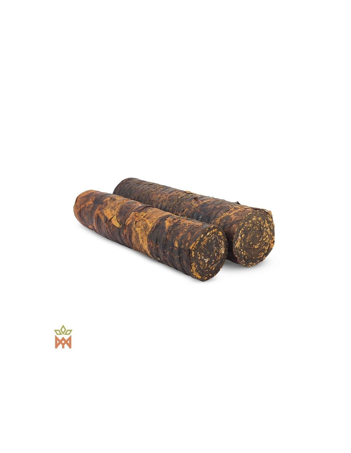 Mapacho Mói du Brésil – Rouleau de feuilles, Nicotiana rustica – deux rouleaux côte à côte