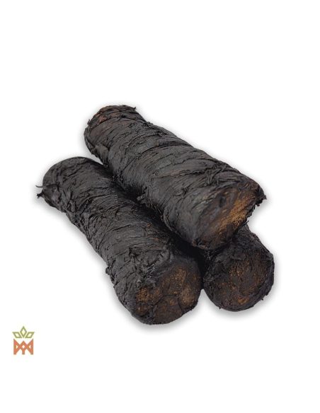 Tabac Sabiá du Brésil – Rouleau de feuilles, Nicotiana rustica – trois rouleaux sombres empilés