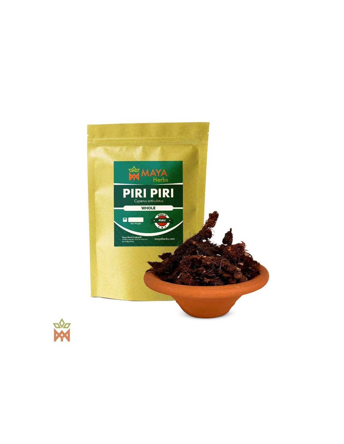 Piri-piri du Pérou (Cyperus articulatus) – sachet Maya Herbs et morceaux de racine entiers