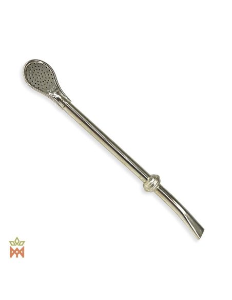 Bombilla paraguayenne pour maté – modèle à anneau simple et cuillère perforée