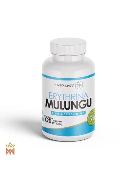 Capsules de mulungu (Erythrina mulungu) – flacon Phytolumiar, étiquette avant