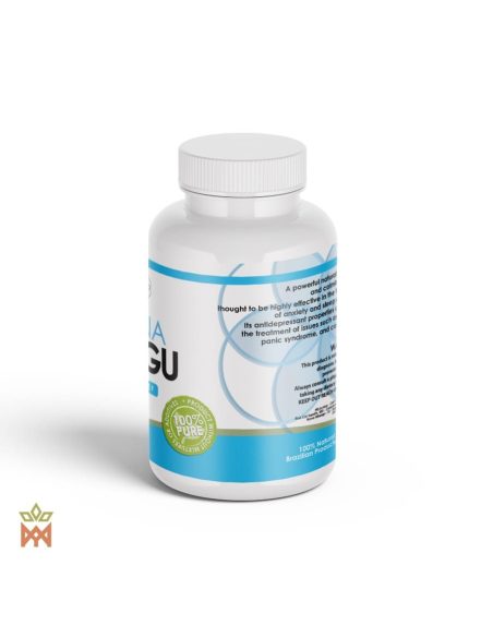 Capsules de mulungu (Erythrina mulungu) – flacon Phytolumiar, vue de côté