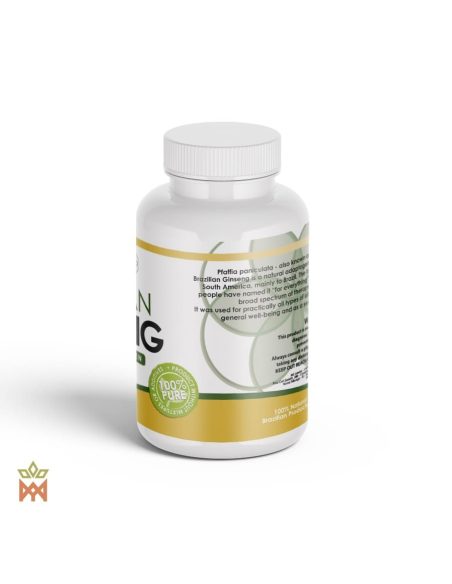 Gélules de suma du Brésil – pot Phytolumiar, étiquette latérale