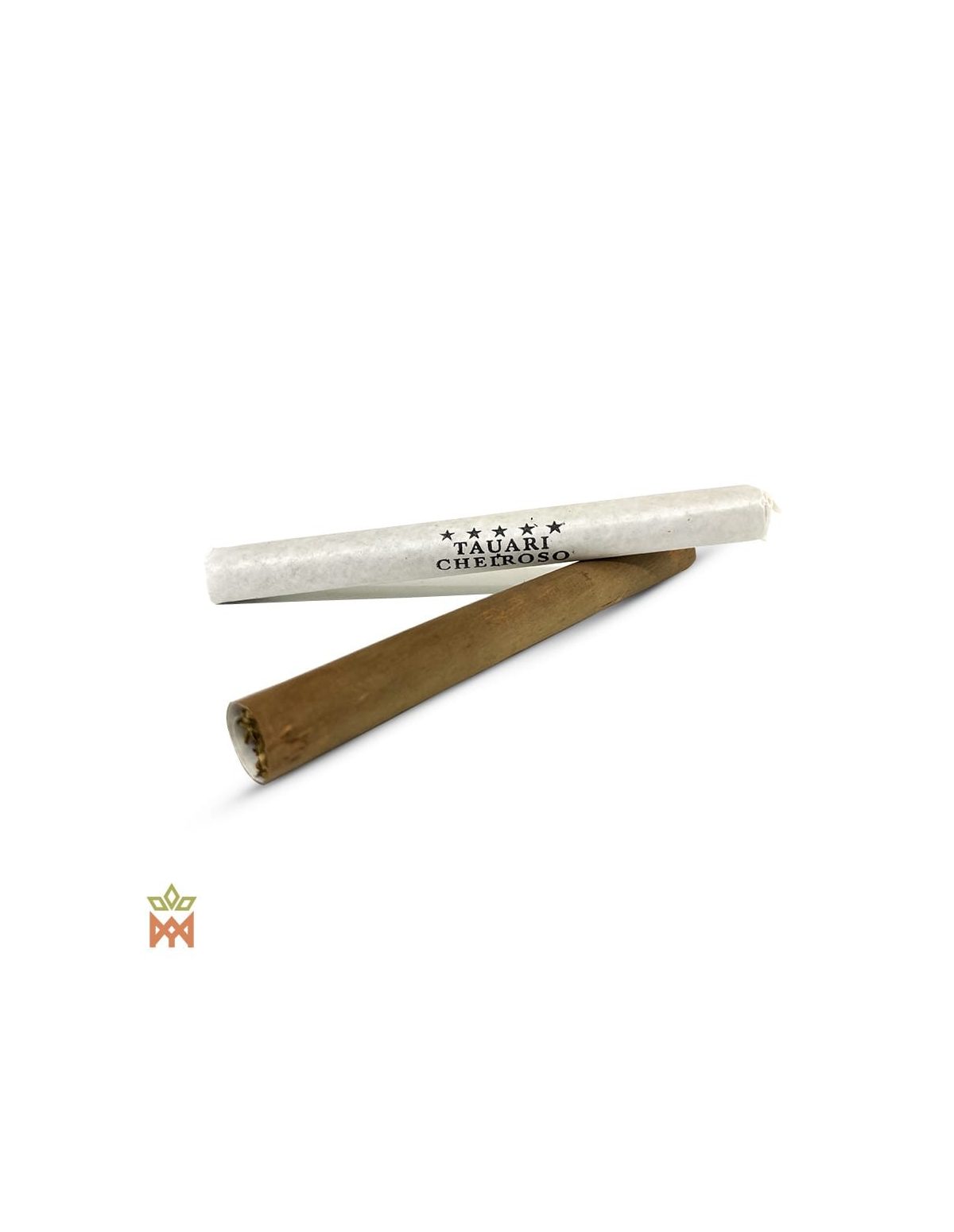 Mapacho Tauari du Brésil – Feuilles en fagot, Nicotiana rustica – papier blanc imprimé et enveloppe brune