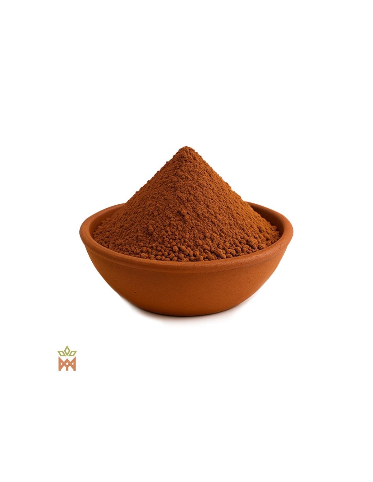 Mururé du Brésil – Écorce en poudre, Brosimum acutifolium – poudre brun roux dans une coupelle