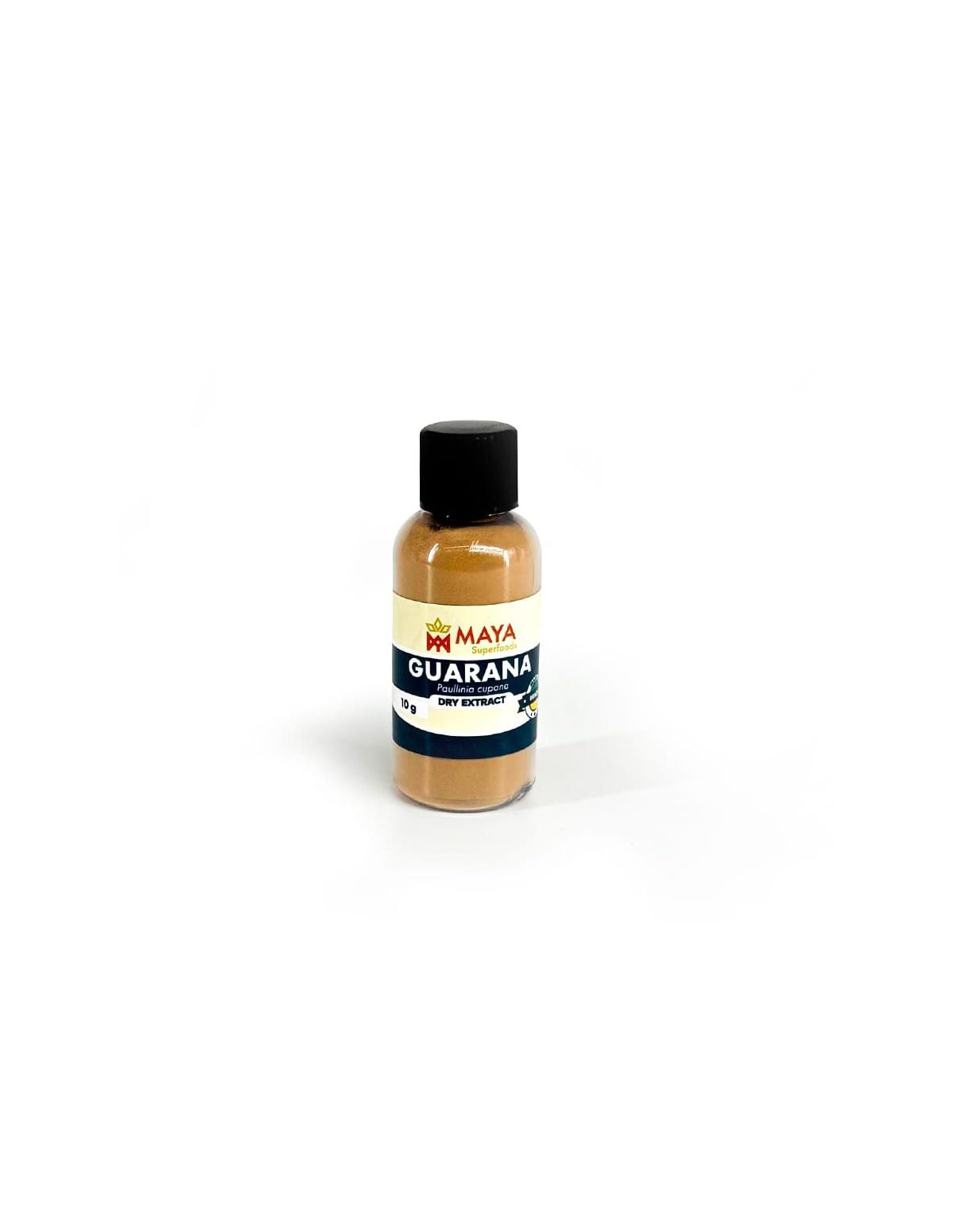 Guaraná du Brésil – Extrait sec de graines 20 %, Paullinia cupana – petit flacon étiqueté 10 g