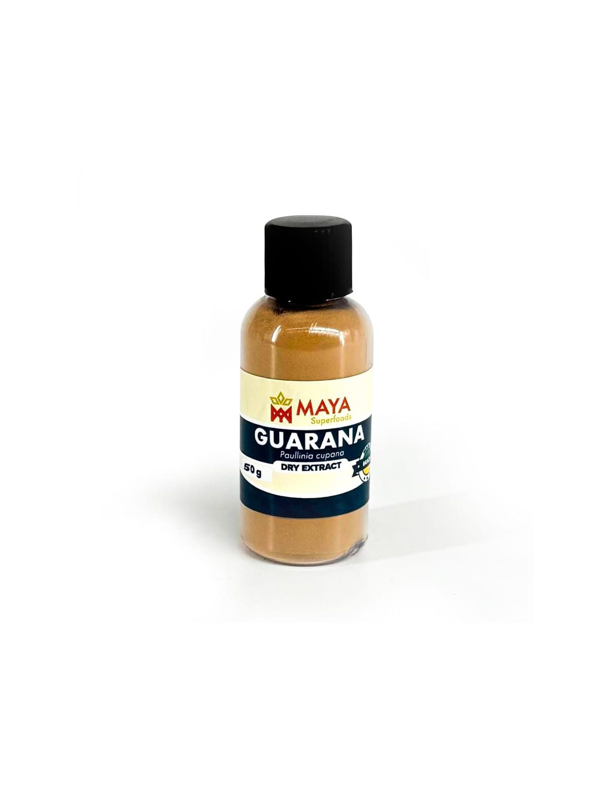 Guaraná du Brésil – Extrait sec de graines 20 %, Paullinia cupana – flacon étiqueté 50 g