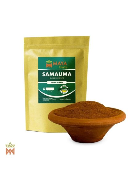 Samaúma du Brésil – Écorce en poudre, Ceiba pentandra – sachet et large coupelle de poudre
